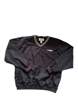 NASCAR Para hombres XL Cortavientos Negro Bordado Bolsillos Equipo para Deportes Cuello en V Foto 1 de 4