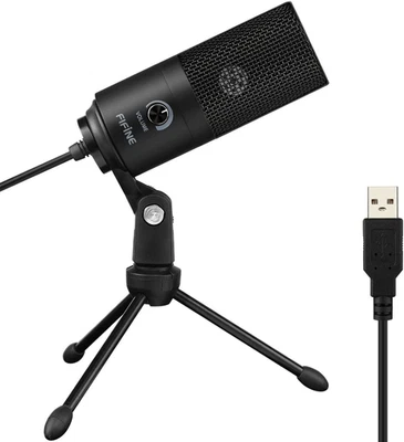 USB Metal Condenser Microphone Cardioid for Mac/Windows Streaming - Image 1 of 4