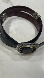 Brighton Reversible Twist Belt 0210 Convertible Brown Black Women's - Picture 1 of 18