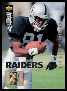 1994 Collector's Choice #42 Tim Brown Silver Los Angeles Raiders Card - Picture 1 of 2