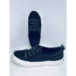 Damenschuhe 9 Sperry Canvas-Sneaker schwarz Memory Foam-Einlegesohlen Top-Sider Glitzer - Bild 1 von 13