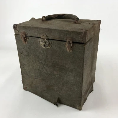 Старинный японский футляр для хранения фонографов записей винтажный деревянная коробка разделитель бумаги JK631 - Изображение 1 из 4