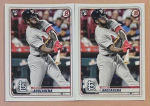 (2) Randy Arozarena 2020 Bowman Rookie RC Card #24 LOT - Picture 1 of 1