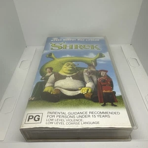 Shrek VHS Tape Vintage Mike Myers Eddie Murphy Cameron Diaz Animated Movie 2001 - Picture 1 of 9