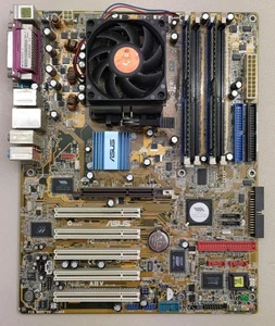 Asus A8V Deluxe  Motherboard with Athlon 64 CPU and 1GB RAM - Picture 1 of 11