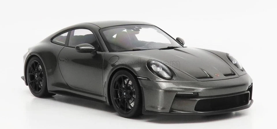 1:18 Porsche 911 (992) GT3 Touring Coupe 2022 - Grey w/Black Wheels - Minichamps - Image 1 of 3