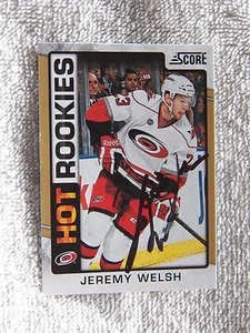 Carolina Hurricanes Jeremy Welsh Signed 12/13 Score Hot Rookies Gold Card Auto - Picture 1 of 1