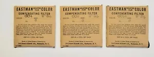 Vintage Gelatine Film Color Compensating Filter CC4 CC6 CC14 2” Squares Eastman - Picture 1 of 9