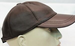 New 100% Genuine Real Lambskin Leather Baseball Cap Hat Sport Visor 31 COLORS