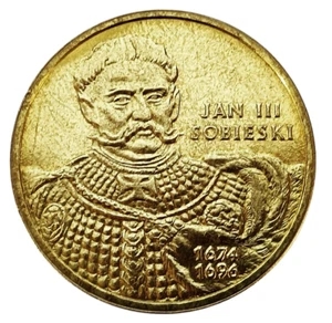 POLONIA 2 ZLOTE 2001 Y# 423 REY JAN III SOBIESKI UNC - Imagen 1 de 2