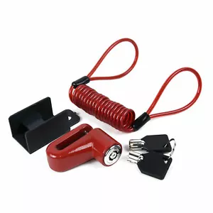Anti-theft Bicycle Electric Scooter Disc Brake Wheels Lock Cycling Scooters Moto - Picture 1 of 3