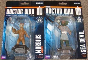 DOCTOR WHO - MORBIUS MONSTER & SEA DEVIL FIGURES - 1:21 scale - CARDED/UNOPENED - Picture 1 of 3