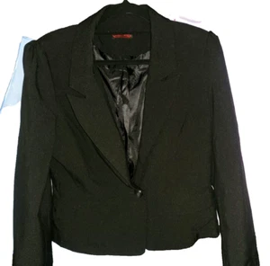 Womens Black Suit Jacket by Grace Fashions - Picture 1 of 11