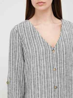 Longline lino botón a través de la parte superior talla 8 Foto 1 de 3