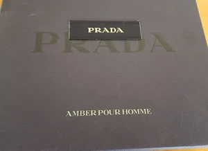Prada Amber Pour Homme scent aftershave Vintage Empty Box - Picture 1 of 7