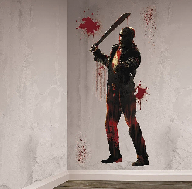 JASON VOORHEES Friday the 13th Scene Setter Party BACKDROP bloody Horror Movie  - Image 1 of 1
