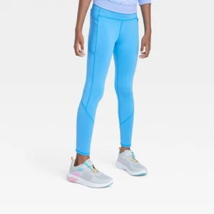 RRF) Girls' Cozy Pocket Leggings - All in Motion Blue XS 4/5 - Picture 1 of 1