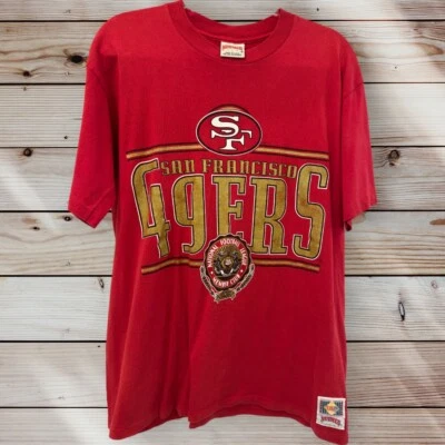Vintage San Francisco 49ERS Nutmeg Shirt Large Single Stitch Niners NFL 90’s - Image 1 of 4