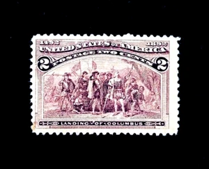 US Stamp - 1898 Columbian Exposition Issue 2c Mint OG H - Picture 1 of 2