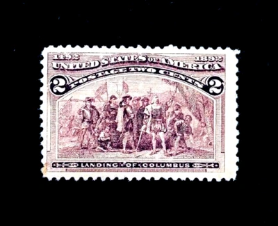 US Stamp - 1898 Columbian Exposition Issue 2c Mint OG H - Image 1 of 2