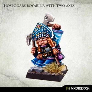 Hospodars Boyarina With Two Axes Kromlech KRM168 - Picture 1 of 4