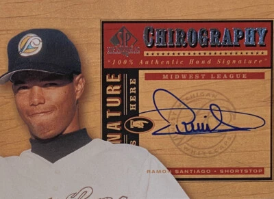 Signed Ramon Santiago Baseball Rookie Card. Upper Deck RSN Chirography Authentic - Image 1 of 2