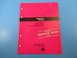 John Deere Operators Manual OM-GA10507 534 and 544 Agricultural Bulldozers M5194 - Bild 1 von 1