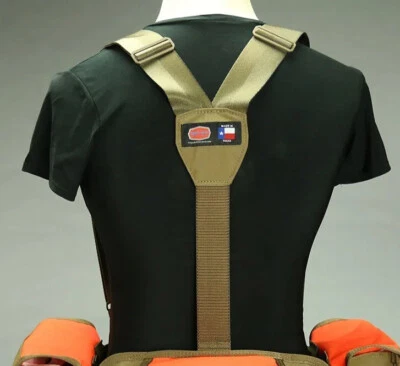 REPUBLIC BRAND SUSPENDERS made in USA Bird Belt Game Bag Field Gear Metal Detector Shell Pouch