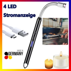 Stabfeuerzeug Lichtbogen Feuerzeug Elektrisch, USB Aufladbares Elektro Schwarz - Bild 1 von 15