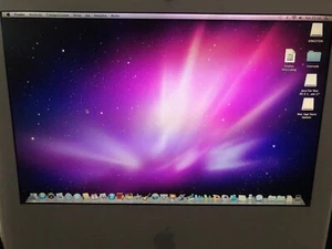 Apple Imac 17" pc computer all in one dual  c2d 2 gb hdd 160 snow leopard - Foto 1 di 8