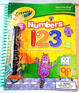 Crayola Crayons Numbers 1 2 3 Activity Book With Dry Erase Marker Bendon Press - Picture 1 of 6