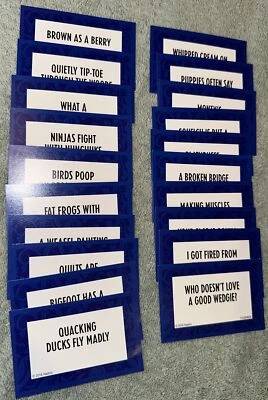 2016 Hasbro Speak Out Game Replacement Pieces - 20 Cards - Image 1 of 4