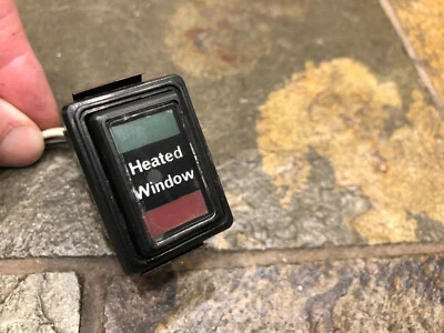 1975-1983 Jaguar XJS XJ-S Early Style Heated Window Rear Defroster Switch Button - Image 1 of 4