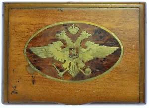 IMPERIAL RUSSIA 19th Century Wood Wooden Snuff Box or Cigarette Case RARE (7139) - Picture 1 of 7