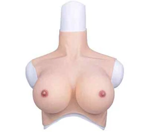 Formas de pecho de silicona realistas placa de pecho tetas falsas para travesti copa G - Imagen 1 de 4