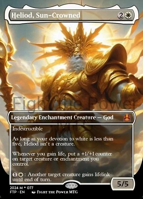 Heliod, Sun Crowned Style Card For EDH and Playtest - Image 1 of 4