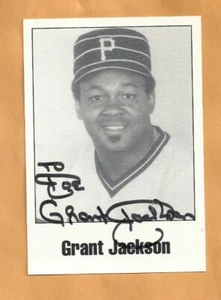 Grant Jackson Pirates TTM Autographed 3 1/2 X 5 Card - Picture 1 of 1
