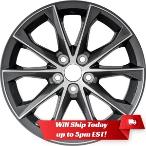 New 18" Machined Charcoal Alloy Wheel Rim for 2015 2016 2017 Toyota Camry XSE - Picture 1 of 11