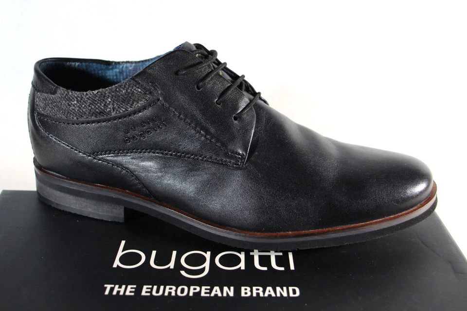 Zapatos deportivos con cordones Bugatti para hombre negros ¡Nuevos! Foto 1 de 4