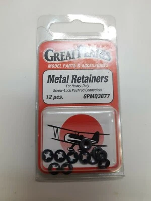Great Planes Heavy-Duty Metal Retainer (12) GPMQ3877 NEW IN PACKAGE!!! - Image 1 of 4