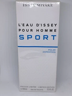 Issey Miyake L'eau D'issey Pour Homme Sport Polar Expedition 3,3 oz 100 ml novo na caixa - Imagem 1 de 3