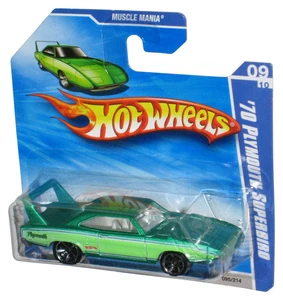 Hot Wheels Muscle Mania '10 9/10 Green '70 Plymouth Superbird Car 087/240 - (Sho - Picture 1 of 1