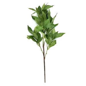 Large Artificial Bay Leaf Bush 58cm - Faux Foliage For Home and Office Decor - Picture 1 of 5