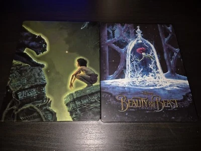 Disney Beauty and the Beast & Jungle Book Blu-ray Steelbooks (See description) - Image 1 of 3