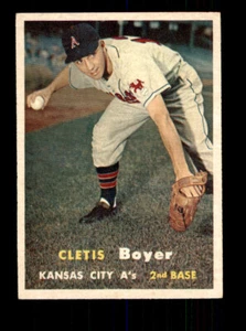 1957 Topps #121 Clete Boyer EX-MT+ - Picture 1 of 2