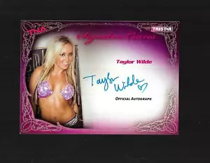 Tarjeta autógrafa TNA 2009 TriStar Knockouts KA13 Taylor Wilde 72/75 - Imagen 1 de 2