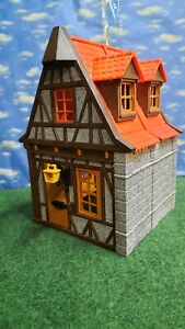 Playmobil 3666 Tudor House Knight Castle Custom Granite Look Stone Medieval Ak