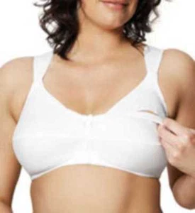 Goddess White Soft Cup Maternity Nursing Bra wide shoulder straps Many Sizes - Picture 1 of 5
