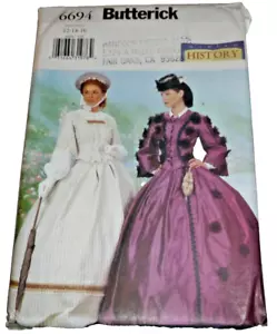 Civil War 18th Century Victorian GWTW Costume Sewing Pattern 12-16 LARP - Picture 1 of 3