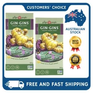 2 X The Ginger People Gin Gins 500g Original Ginger Chews - FREE POST AU - Picture 1 of 6